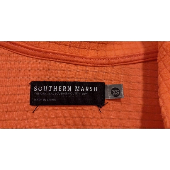 Southern Marsh Orange Fieldtec Dune Half Zip Pullover Size XS - Picture 4 of 5